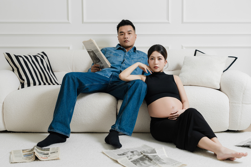 SJwedding鯊魚婚紗婚攝團隊水牛在MON AMIE STUDIO拍攝的孕婦寫真”