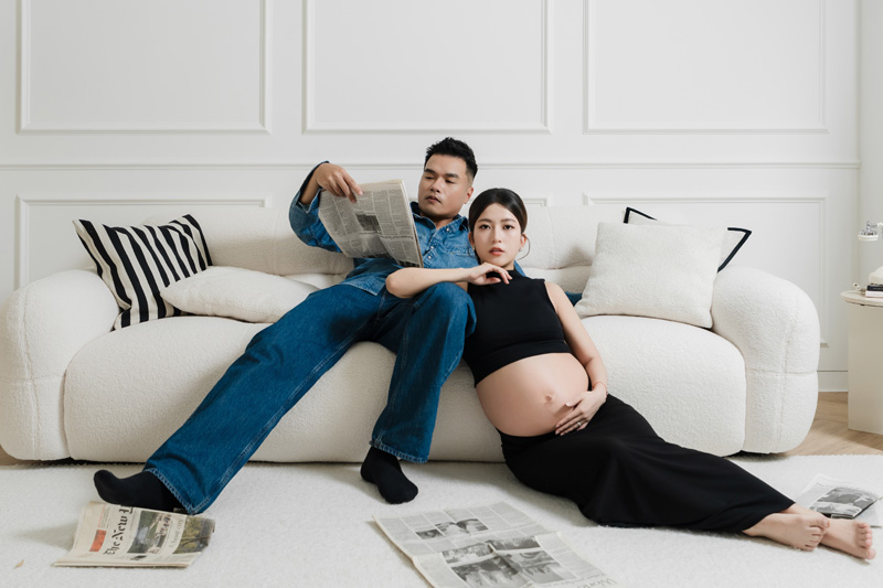 SJwedding鯊魚婚紗婚攝團隊水牛在MON AMIE STUDIO拍攝的孕婦寫真”