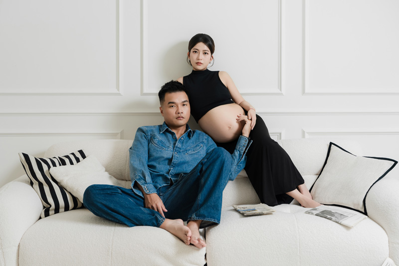 SJwedding鯊魚婚紗婚攝團隊水牛在MON AMIE STUDIO拍攝的孕婦寫真”