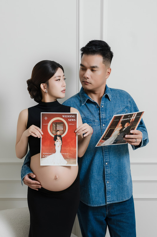 SJwedding鯊魚婚紗婚攝團隊水牛在MON AMIE STUDIO拍攝的孕婦寫真”