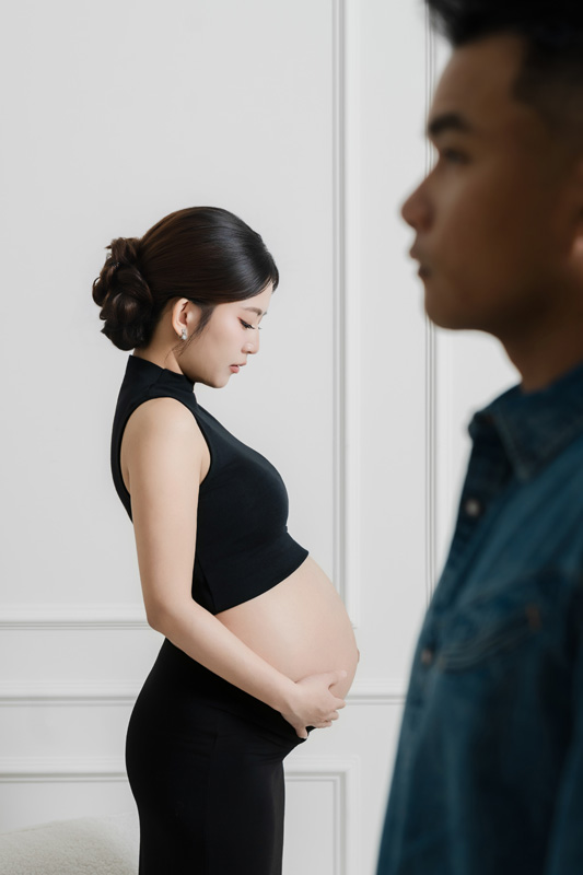SJwedding鯊魚婚紗婚攝團隊水牛在MON AMIE STUDIO拍攝的孕婦寫真”