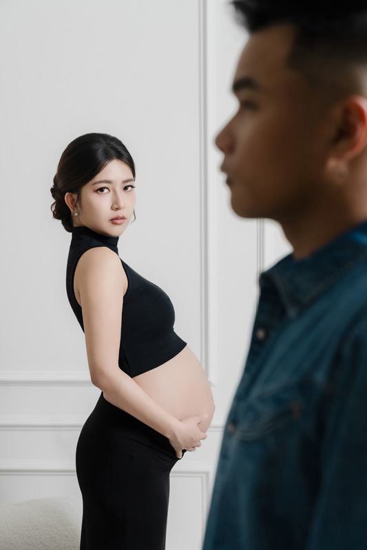 SJwedding鯊魚婚紗婚攝團隊水牛在MON AMIE STUDIO拍攝的孕婦寫真”